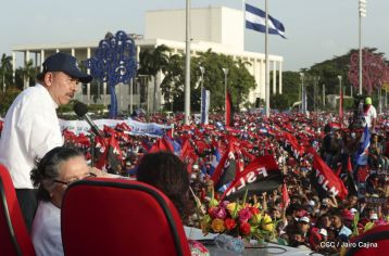 Familias reafirman compromiso por la paz y ratifican apoyo al Gobierno del Presidente Daniel y la Compañera Rosario