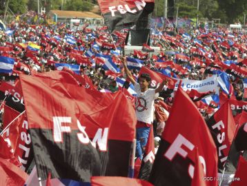 Familias reafirman compromiso por la paz y ratifican apoyo al Gobierno del Presidente Daniel y la Compañera Rosario