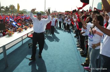 Familias reafirman compromiso por la paz y ratifican apoyo al Gobierno del Presidente Daniel y la Compañera Rosario