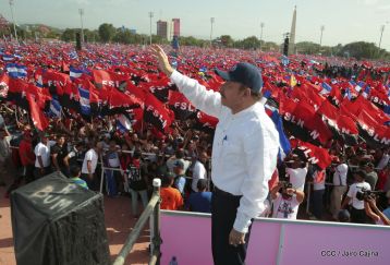 Familias reafirman compromiso por la paz y ratifican apoyo al Gobierno del Presidente Daniel y la Compañera Rosario