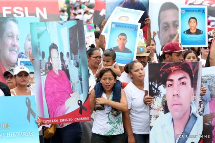Familias nicaragüenses exigen justicia para las víctimas del terrorismo golpista