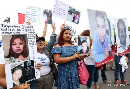 Familias nicaragüenses exigen justicia para las víctimas del terrorismo golpista