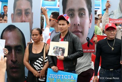 Familias nicaragüenses exigen justicia para las víctimas del terrorismo golpista