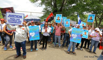 Familias nicaragüenses exigen justicia para las víctimas del terrorismo golpista