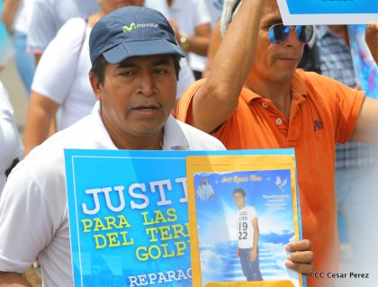 Familias nicaragüenses exigen justicia para las víctimas del terrorismo golpista
