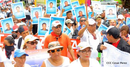 Familias nicaragüenses exigen justicia para las víctimas del terrorismo golpista