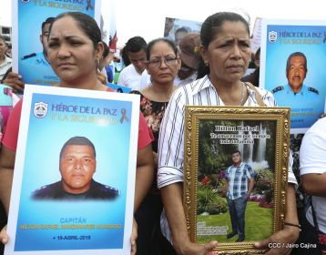 Familias nicaragüenses exigen justicia para las víctimas del terrorismo golpista