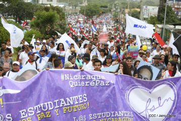 Estudiantes comprometidos por la Paz y la Justicia para las víctimas del terrorismo golpista