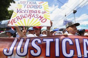 Demandan justicia para víctimas del terrorismo