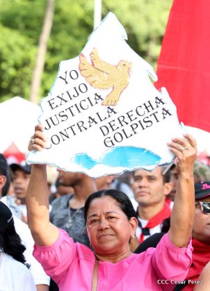 Nicaragüenses reclaman paz y justicia en las calles 