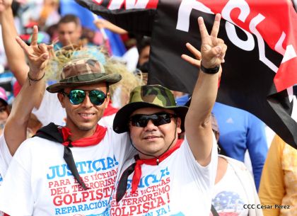 Mar de pueblo reclama justicia y reparación para las víctimas y castigo para los terroristas golpistas