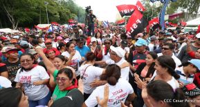 Miles piden Justicia para las víctimas del terrorismo golpista y conmemoran el 38 Aniversario de la Alfabetización