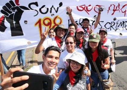 Justicia para víctimas del terrorismo, claman miles de nicaragüenses en Aniversario de Pancasán