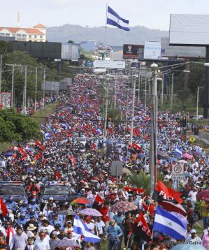 Justicia para víctimas del terrorismo, claman miles de nicaragüenses en Aniversario de Pancasán