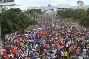 Justicia para víctimas del terrorismo, claman miles de nicaragüenses en Aniversario de Pancasán