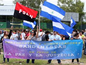 Periodistas sandinistas se pronuncian en defensa de la paz y la justicia