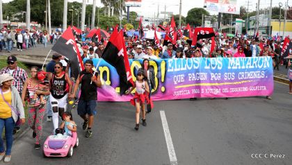 Nicaragua clama Paz, Vida y Justicia en caminatas multitudinarias para demandar castigo para los terroristas golpistas