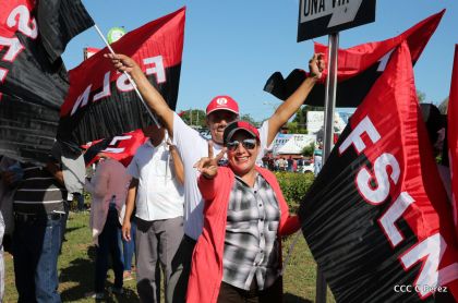¡Caminamos para honrar a nuestra Nicaragua Libre!