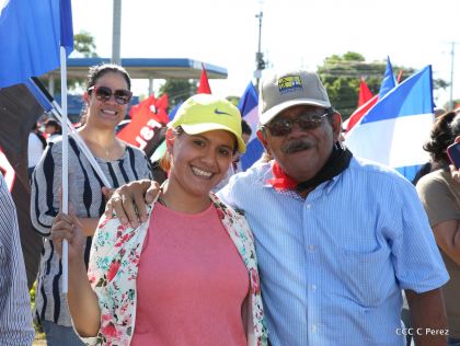 ¡Caminamos para honrar a nuestra Nicaragua Libre!