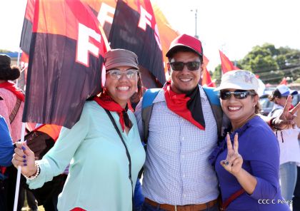 ¡Caminamos para honrar a nuestra Nicaragua Libre!