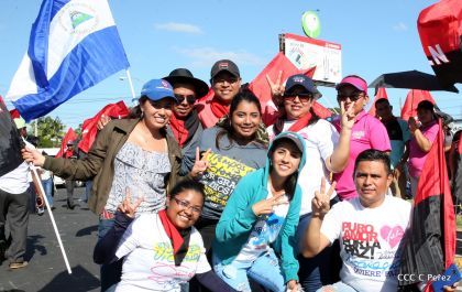 ¡Caminamos para honrar a nuestra Nicaragua Libre!