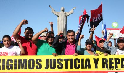¡Caminamos para honrar a nuestra Nicaragua Libre!