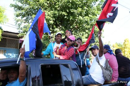 ¡Caminamos para honrar a nuestra Nicaragua Libre!