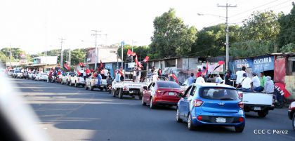 ¡Caminamos para honrar a nuestra Nicaragua Libre!