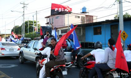 ¡Caminamos para honrar a nuestra Nicaragua Libre!
