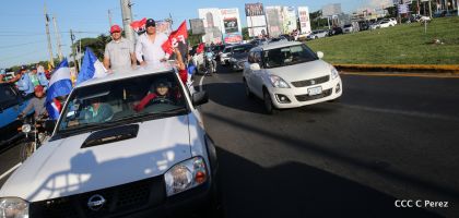 ¡Caminamos para honrar a nuestra Nicaragua Libre!