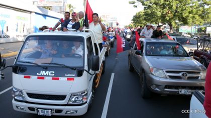 ¡Caminamos para honrar a nuestra Nicaragua Libre!