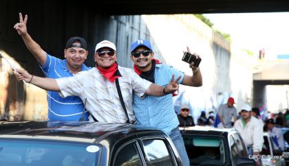 ¡Caminamos para honrar a nuestra Nicaragua Libre!