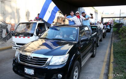¡Caminamos para honrar a nuestra Nicaragua Libre!