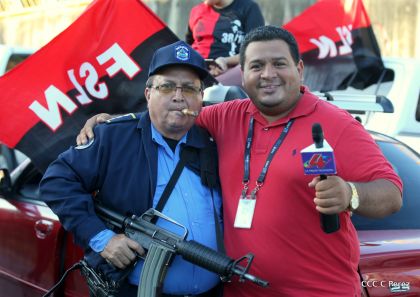 ¡Caminamos para honrar a nuestra Nicaragua Libre!