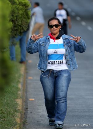 ¡Caminamos para honrar a nuestra Nicaragua Libre!