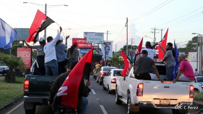¡Caminamos para honrar a nuestra Nicaragua Libre!