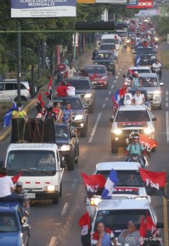 ¡Caminamos para honrar a nuestra Nicaragua Libre!
