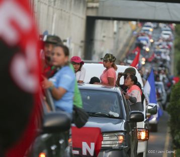 ¡Caminamos para honrar a nuestra Nicaragua Libre!