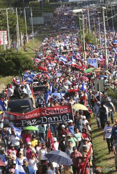 Nicaragüenses conmemoran el 162 aniversario de la Batalla de San Jacinto