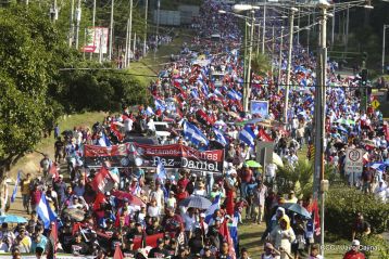 Nicaragüenses conmemoran el 162 aniversario de la Batalla de San Jacinto