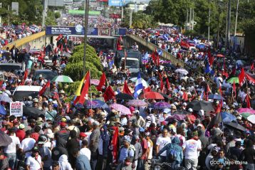 Nicaragüenses ratifican compromiso por la paz, la justicia y el resurgir de la Nación