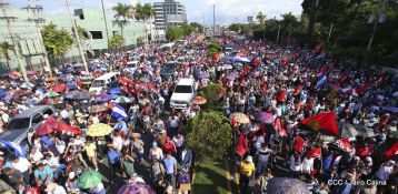 Nicaragüenses ratifican compromiso por la paz, la justicia y el resurgir de la Nación