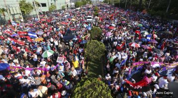 Nicaragüenses ratifican compromiso por la paz, la justicia y el resurgir de la Nación
