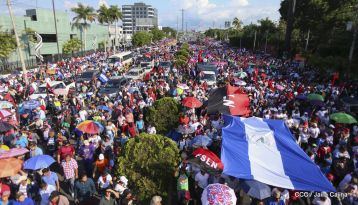 Nicaragüenses ratifican compromiso por la paz, la justicia y el resurgir de la Nación
