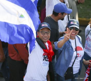 Nicaragüenses ratifican compromiso por la paz, la justicia y el resurgir de la Nación