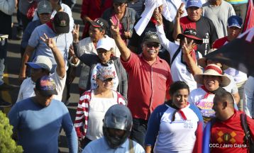 Nicaragüenses ratifican compromiso por la paz, la justicia y el resurgir de la Nación