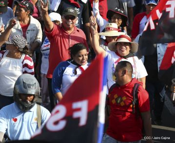 Nicaragüenses ratifican compromiso por la paz, la justicia y el resurgir de la Nación