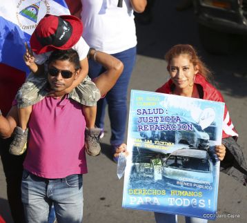 Nicaragüenses ratifican compromiso por la paz, la justicia y el resurgir de la Nación