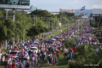 Nicaragüenses ratifican compromiso por la paz, la justicia y el resurgir de la Nación