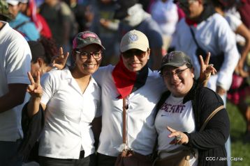 Nicaragüenses ratifican compromiso por la paz, la justicia y el resurgir de la Nación